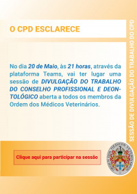 Sessão de Divulgação do Trabalho do Conselho Profissional e Deontológico