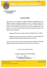 Assembleia Regional Dezembro de 2023