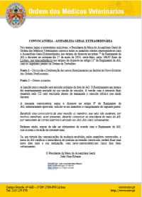 Convocatória Assembleia Geral dia 17 de maio de 2024 às 16h30