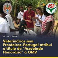 Veterinários Sem Fronteiras - Portugal atribui o título de 'Associado Honorário à OMV'