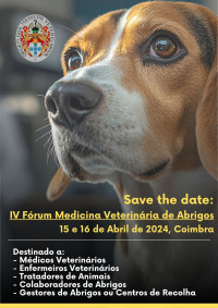 SAVE THE DATE | IV Fórum Medicina Veterinária de Abrigos | 15 e 16 de Abril de 2025