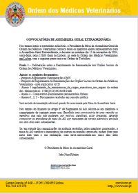 Convocatória Assembleia Geral Extraordinária dia 15 de novembro de 2024 às 15h00